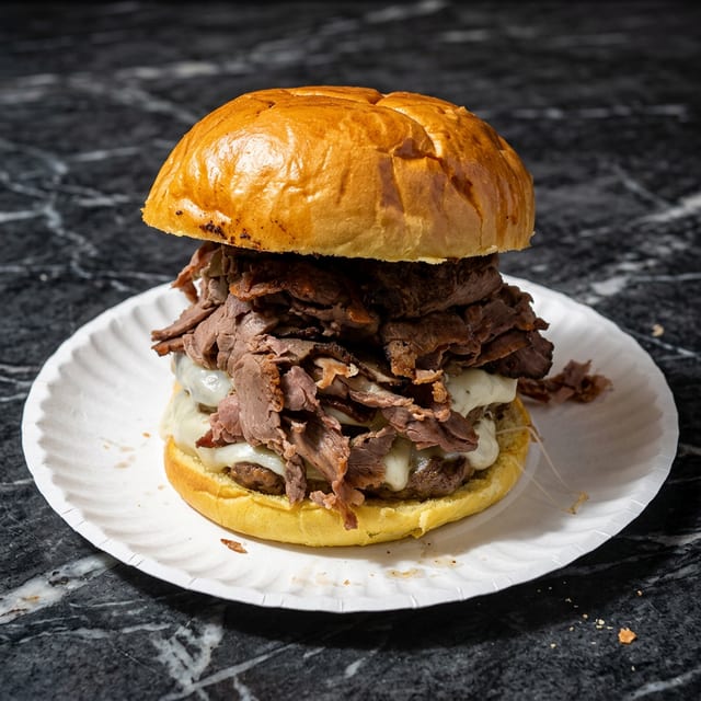 Beefster Steak Burger.